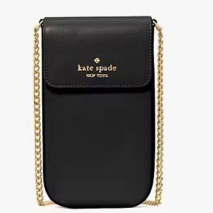 👜🆕👜 Kate Spade Madison Black Crossbody Bag With Gold Chain